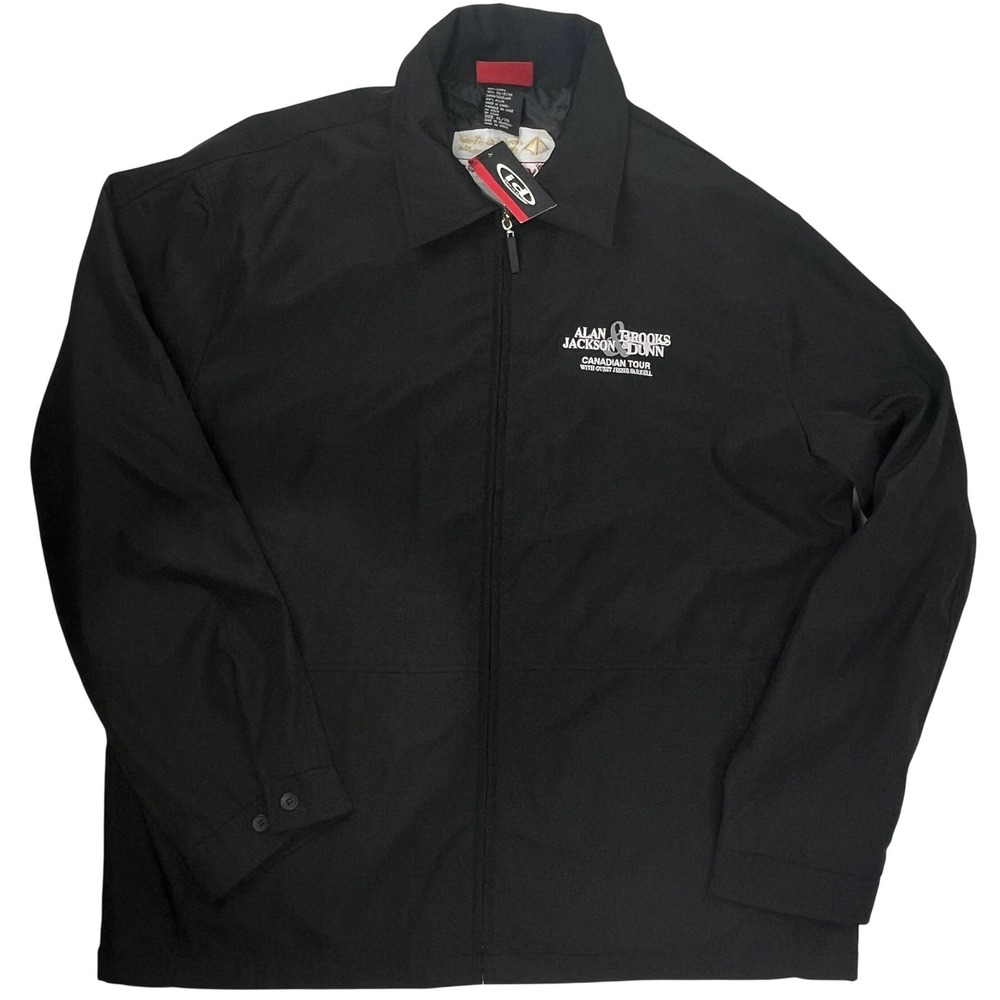Alan Jackson Brooks & Dunn Canadian Tour Softshell Jacket Mens XL Black NWT